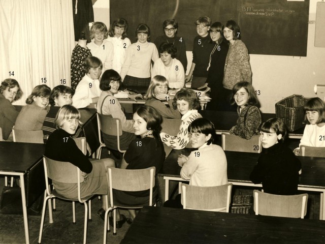 Monica Huishoudschool schooljaar 1965 1966